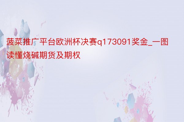 菠菜推广平台欧洲杯决赛q173091奖金_一图读懂烧碱期货及期权